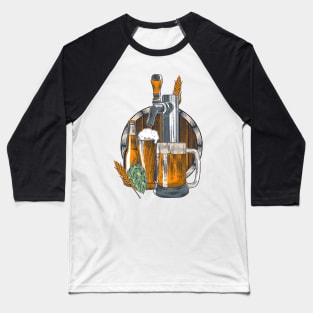 Vintage Beer Baseball T-Shirt